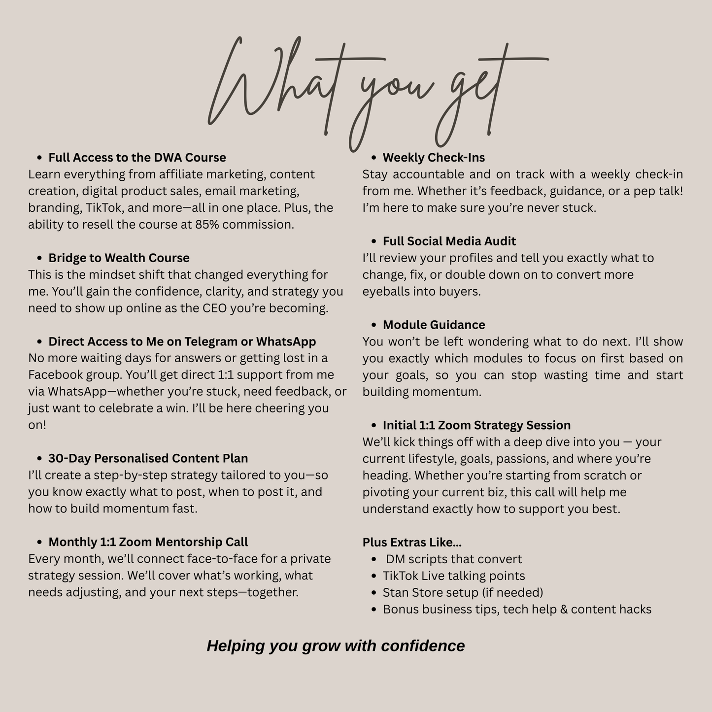 DWA + Digital Confidence Mentorship Bundle